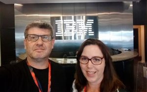 Visita de Fernando e Daniela Arroyo a IBM